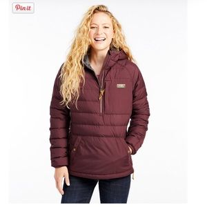 L.L. Bean Mountain Classic Down Pullover Small Black